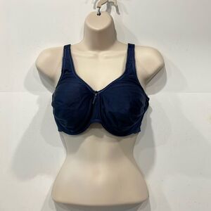 Wacoal Basic Beauty‎ Full Figure Seamless Underwire Bra Navy Blue 38DD